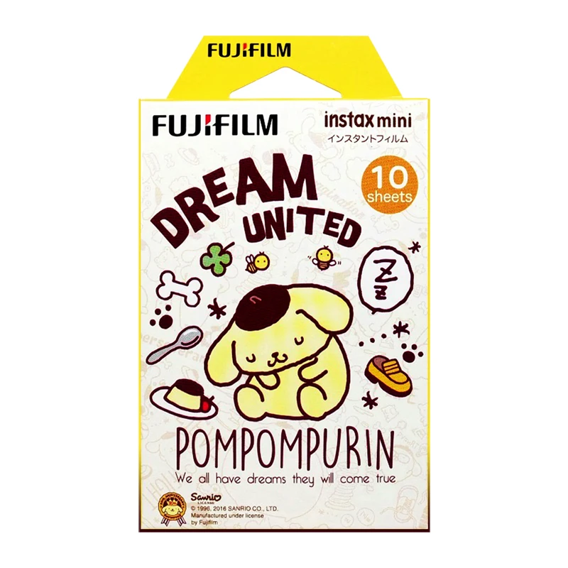 Fujifilm Instax Mini Pompompurin Instant 10 пленка для Fuji 7s 8 + 9 25 50s 70 90 300 SP 1 2 принтера|instax mini|fujifilm instax