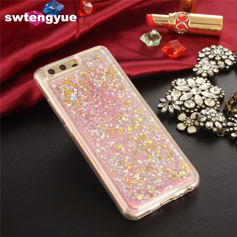 Fashion sFor Huawei P10 Lite Plus Case Dynamic Liquid Glitter Colorful Paillette Sand Quicksand soft TPU Cover Cases |