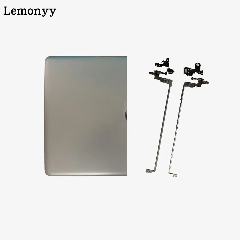 Silver and Hinges Корпус ноутбука для hp 15-DA 15-DB 15-da0012dx 15-da0014dx 15-da0061nr lcd верхняя крышка/lcd передняя рамка/петли крышки - Цвет: Silver and Hinges
