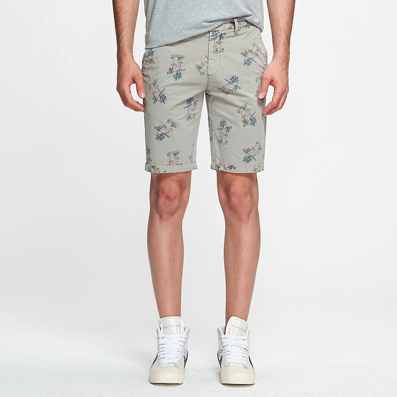 Quality Cotton Shorts Male Summer Casual Print Travel Men Washed Cargo Short Pants Fitted Size Brand Chinese Clothing | Мужская одежда