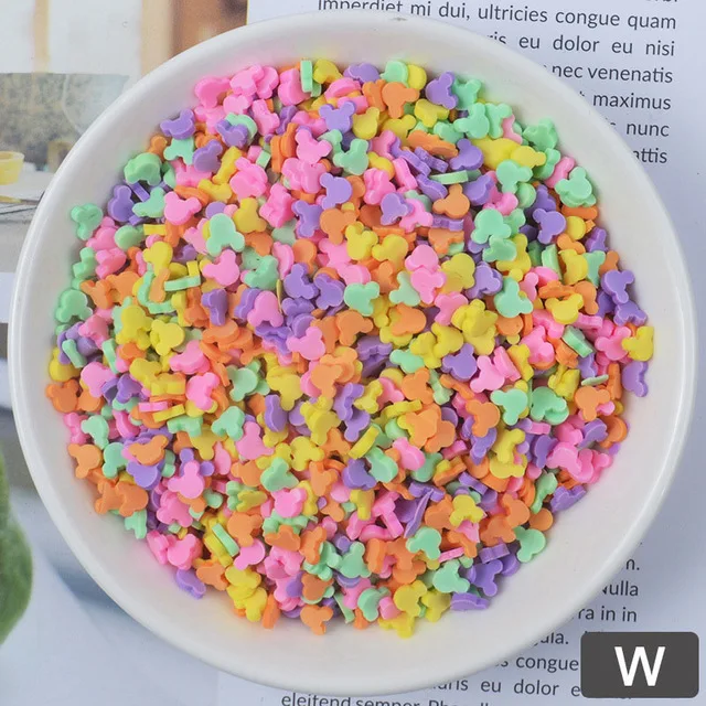 20g W 50 г красочные шарики шармы для слизи игрушки маленькие бусины для искусства партии ремесло аквариум Декор для детей DIY слизи наполнитель поставки - Цвет: 20g W