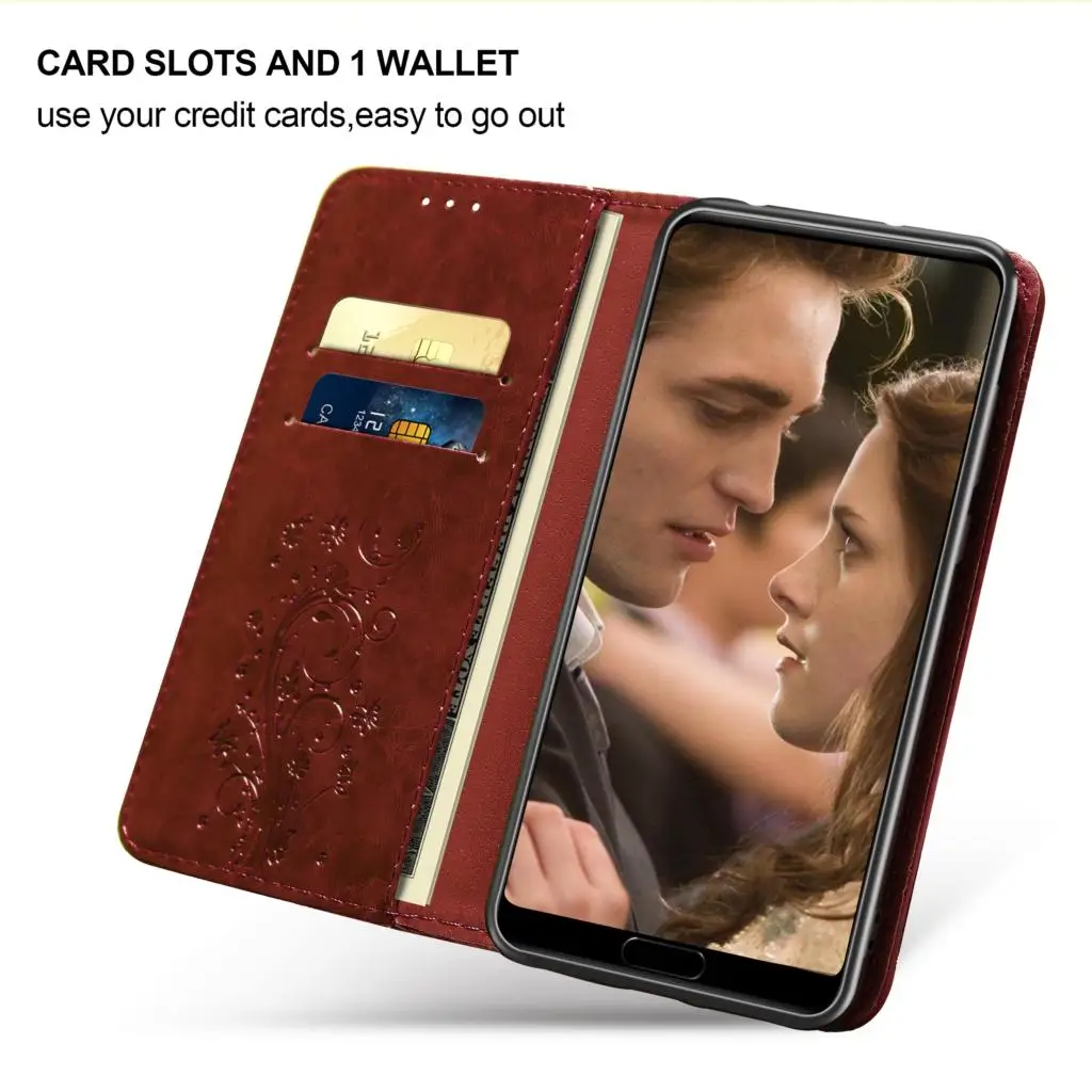 Embossed Wallet Case For Samsung Galaxy A 6 2018 Leather Flip Cover for A6 Mobile Phone Shell | Мобильные телефоны и