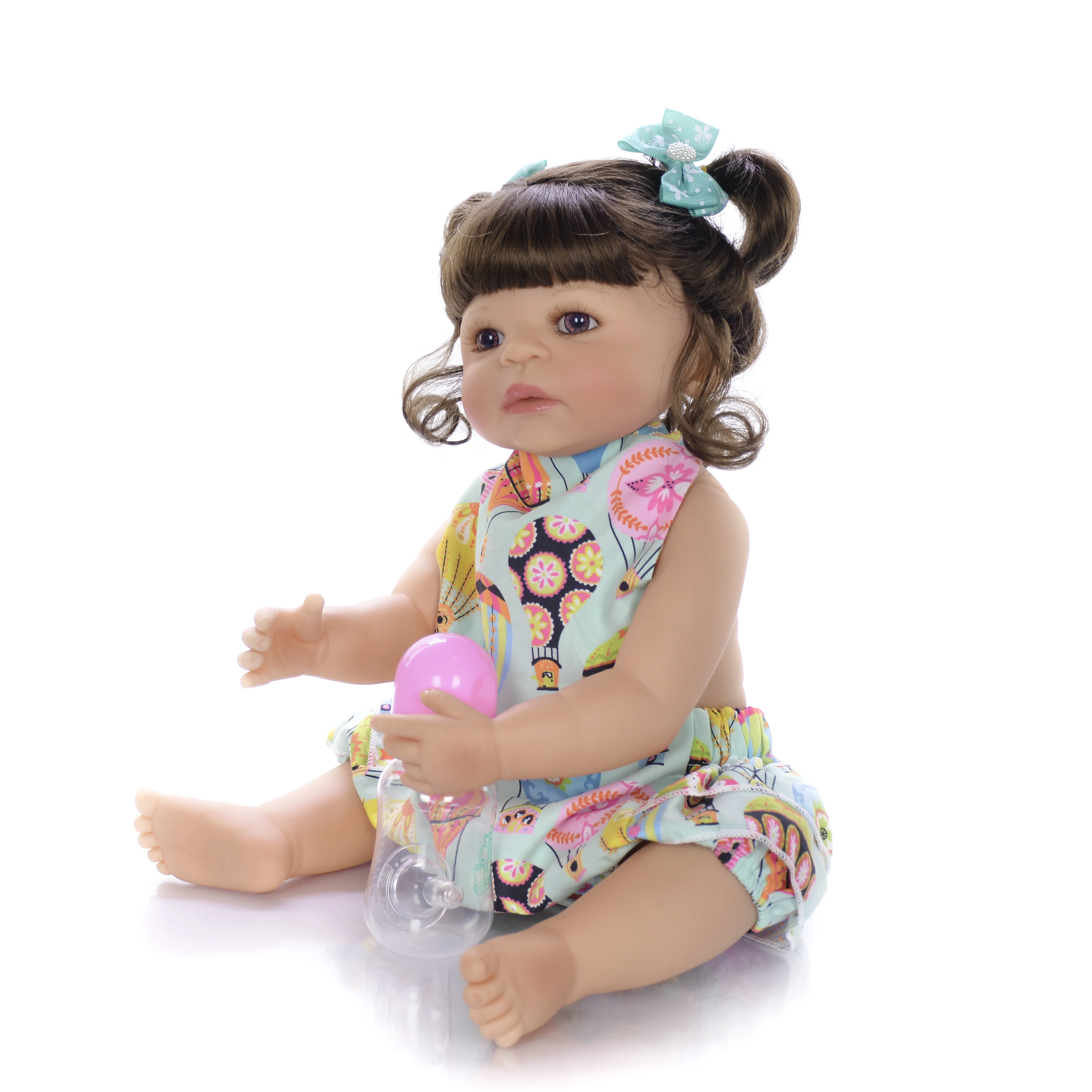 KEIUMI Reborn Baby 22 ''девушка Силиконовое полное виниловое покрытие 55 см реалистичные
