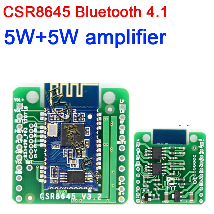 Bluetooth 4 1 усилитель мощности плата модуль 0 аудио CSR8645 APTX 5 Вт + динамик без потерь |