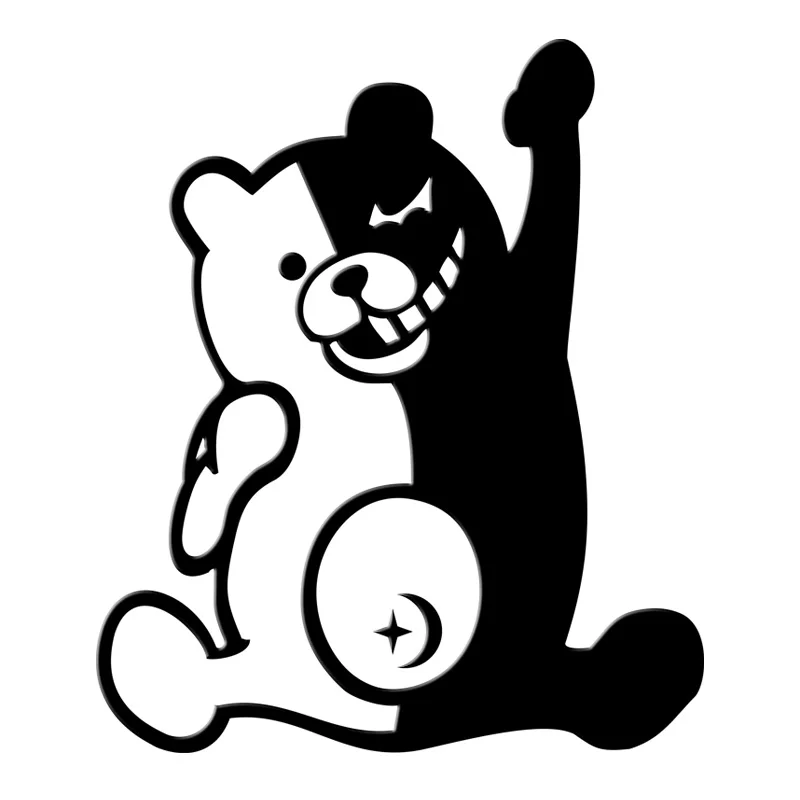 PowerAngel аниме Danganronpa Monokuma 3D металлические наклейки высокого качества Декоративные наклейки для телефона ноутбука автомобиля