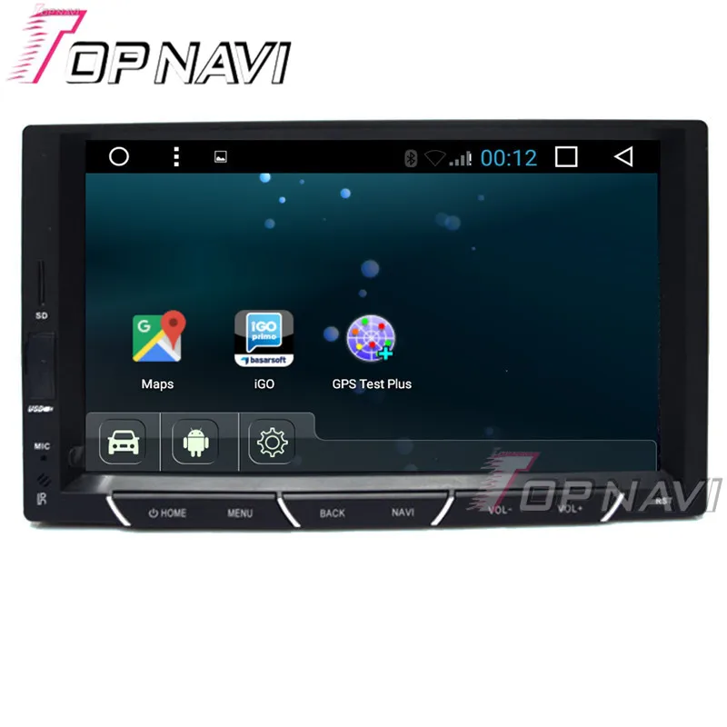 Автомобильный мультимедийный DVD плеер Topnavi 7 дюймов 800*480 четырехъядерный