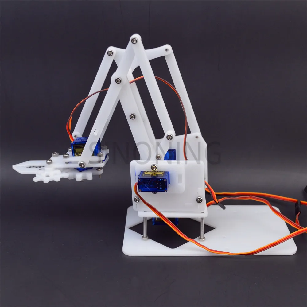 4 DOF манипулятор DIY сборка акриловый механический зажим arduino обучающий