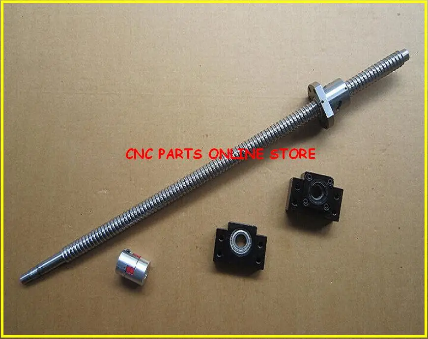 1610 набор рулонных шариковых винтов: SFU1610 L450mm шаровая screw C7 + гайка Корпус BK/BF12