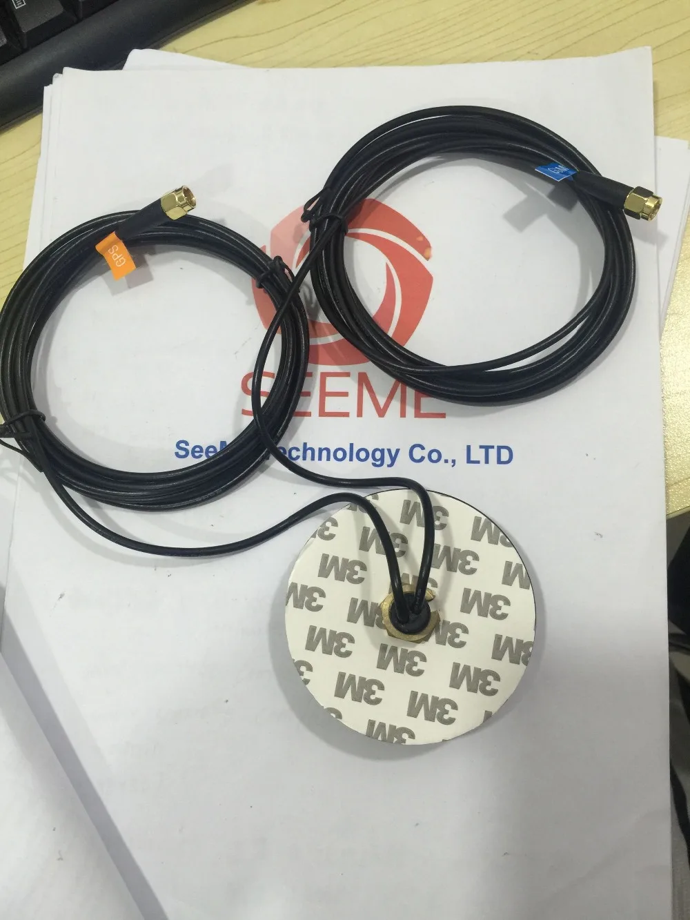 Комбинированная антенна GM120B GPS: 1575 42 МГц + 3 GSM: 824 ~ 960 МГц/1710 1990 МГц|gps gps|antenna gpsgps antenna |