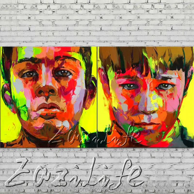 Картина маслом для лица с ножом ручная роспись по лицу|art pictures|face oil paintingsoil painting |
