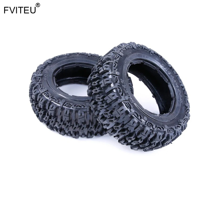 

FVITEU Rubber Front Knobby Tire set Fit 1/5 HPI Baja 5T Rovan King Motor