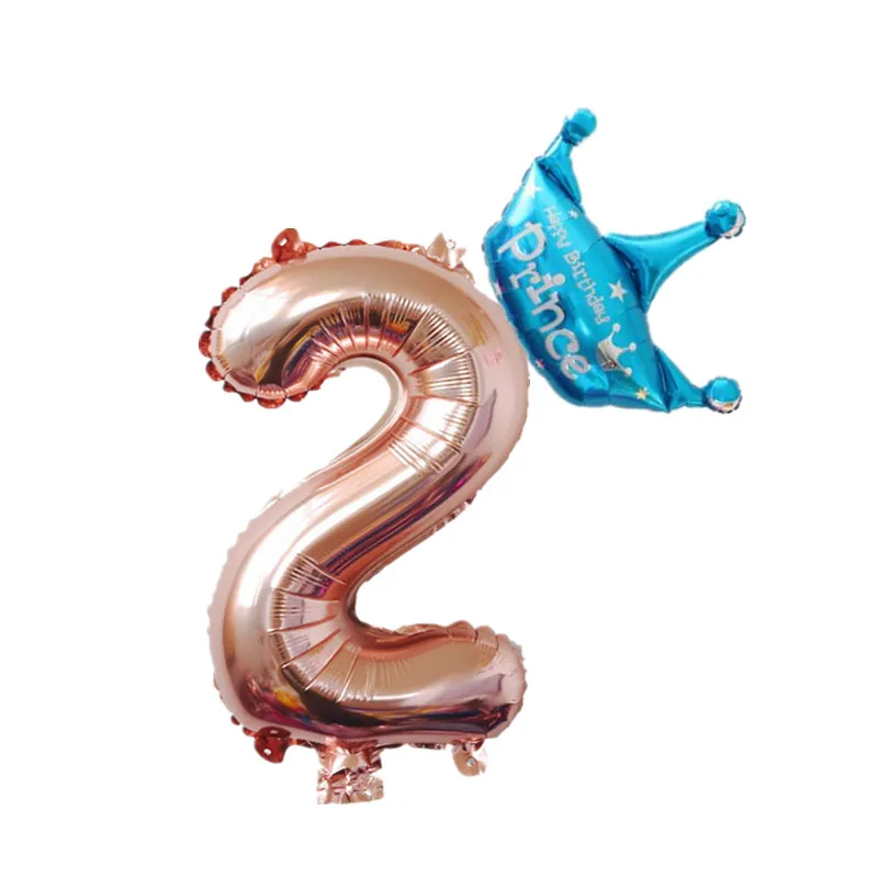 32 дюймовые розовые золотые шары из фольги в виде цифр детский душ От 1 до 9 лет для