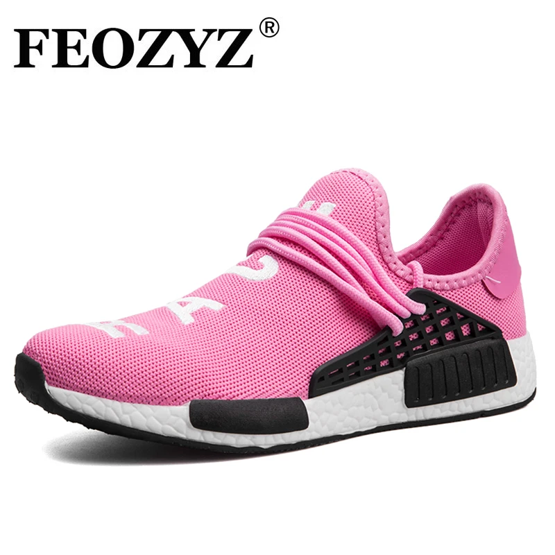 

FEOZYZ Brand Women Sneakers Breathable Running Shoes Sapato Feminino Sport Shoes Woman Girls GYM Fitness Shoes Pink/Black