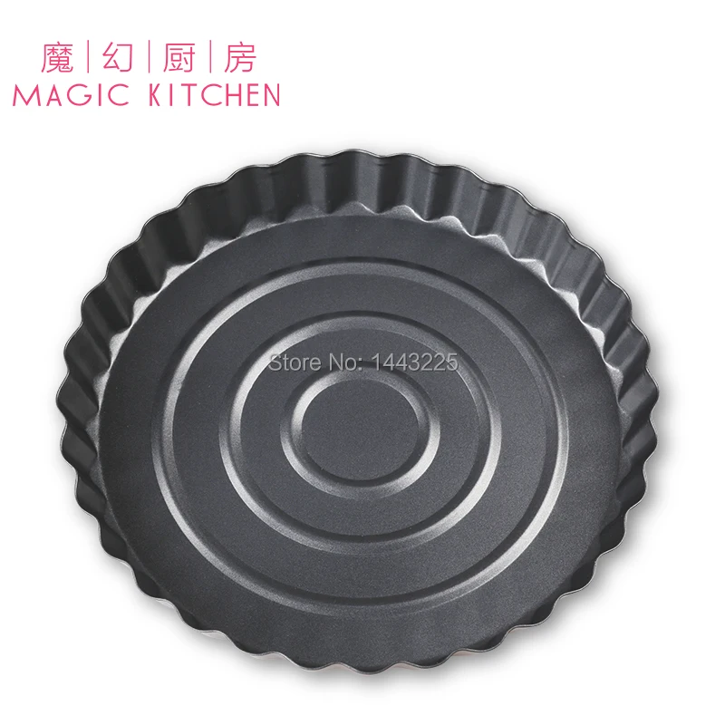 

Non-Stick Carbon Steel Flan/Tart Pan 11-Inch Baking Inserts Safe High Quality Kitchen Non-Stick Baking Pan non-stick baking tray