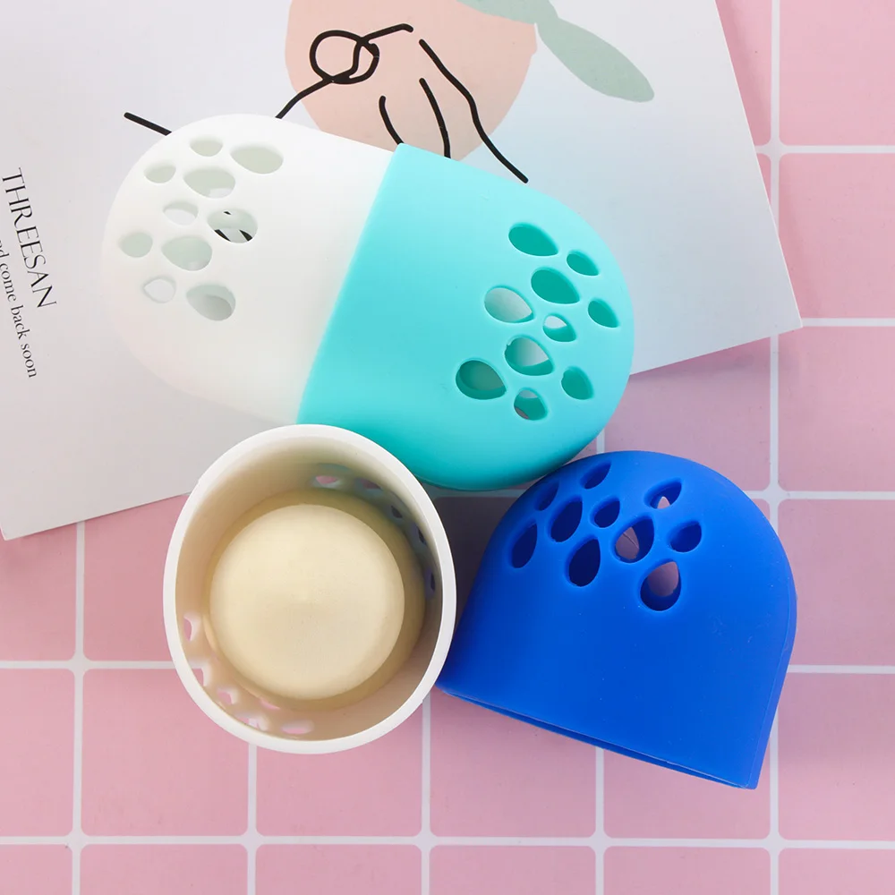 1 шт. мягкий силиконовый держатель для сушки порошка подставка красоты макияжа