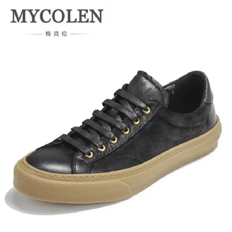 MYCOLEN New Arrival Men Casual Shoes For Breathable Lace Up Flats Classic Comfort Army Green zapatilla hombre | Обувь