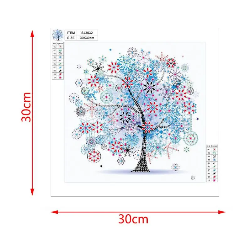 Зимний цветок дерево 5D особой формы алмазная живопись вышивка рукоделие горный
