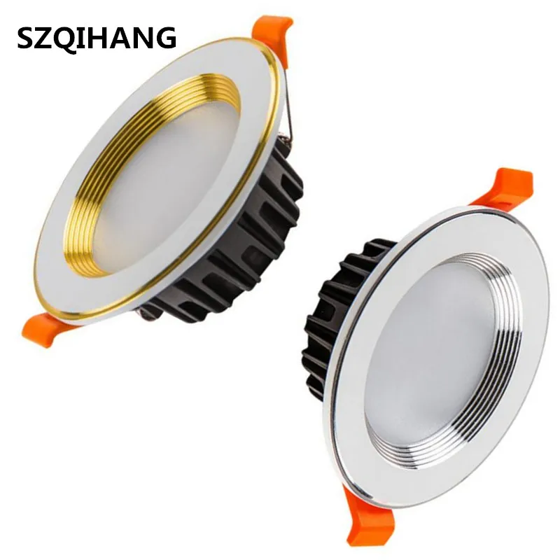7W 10W 15W 20W Dimmable LED Ceiling Down Light Recessed LED Downlight White shell and Milky Cover High quality Led Spot Lamp