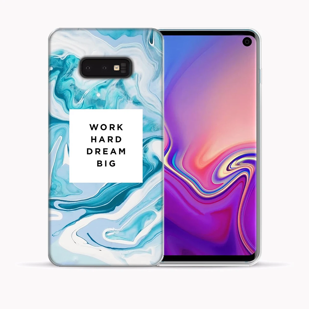 Мягкий чехол из ТПУ с цитатами цветочным рисунком единорога для Samsung Galaxy S10 E Plus Lite