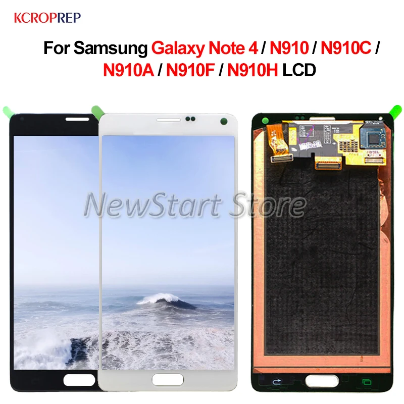 Жк дисплей Super Amoled для Samsung Galaxy Note 4 N910 N910C N910A N910F N910H Note4 сенсорный экран с