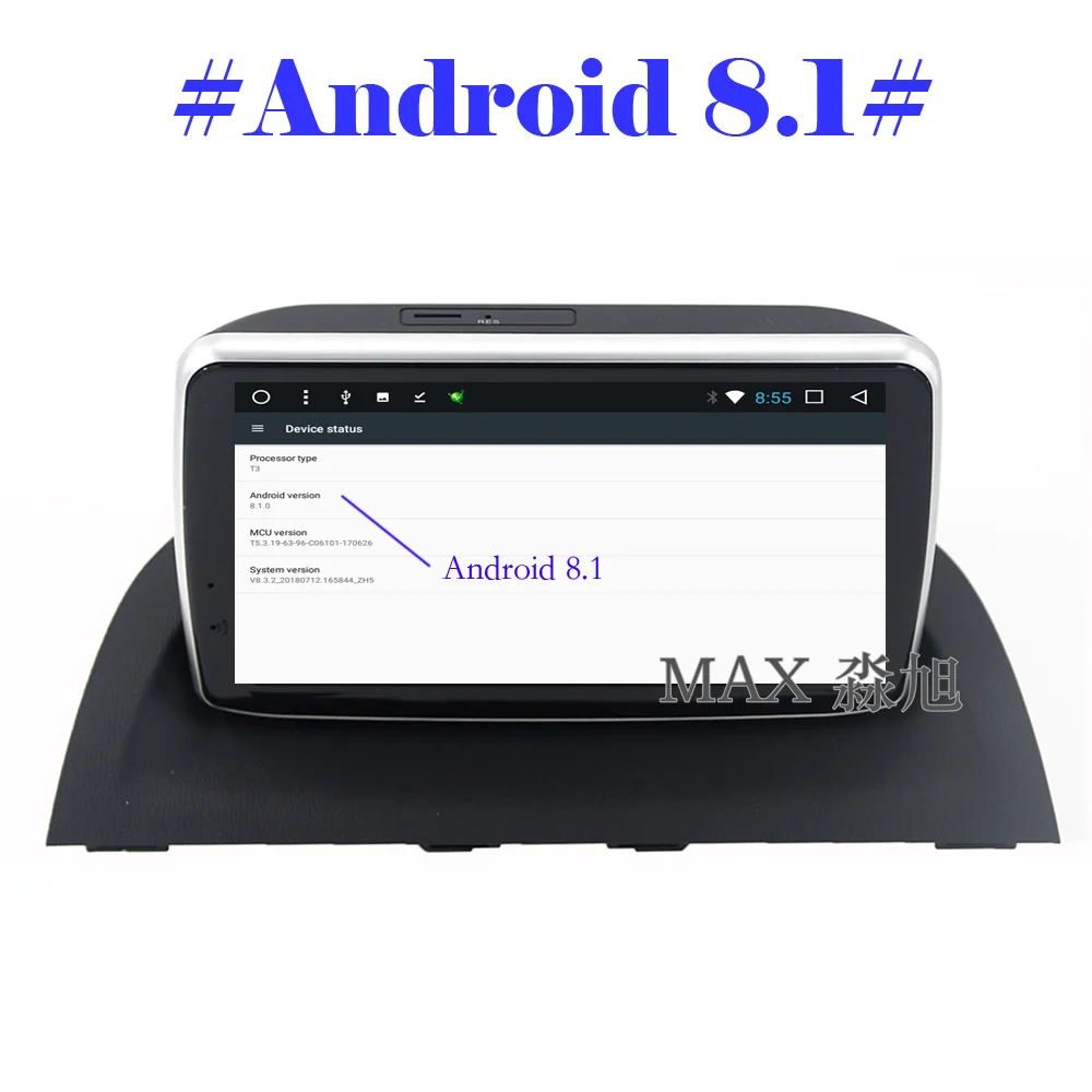 MAX Android 8.1 GPS Navigation System Car DVD For MAZDA 3 Axela 2014-2018 Radio RDS 4G WiFi Bluetooth call/music SWC Free Map | Автомобили