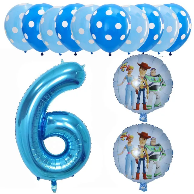 Светло-зеленый 13 шт., 30 дюймов, номер 1, 2, 3, 4, 5, 6, 7, 8, 9, фольгированные шары, латексные шары, детская история, день рождения, игрушка, Базз Лайтер, Декор, детская игрушка - Цвет: Светло-зеленый