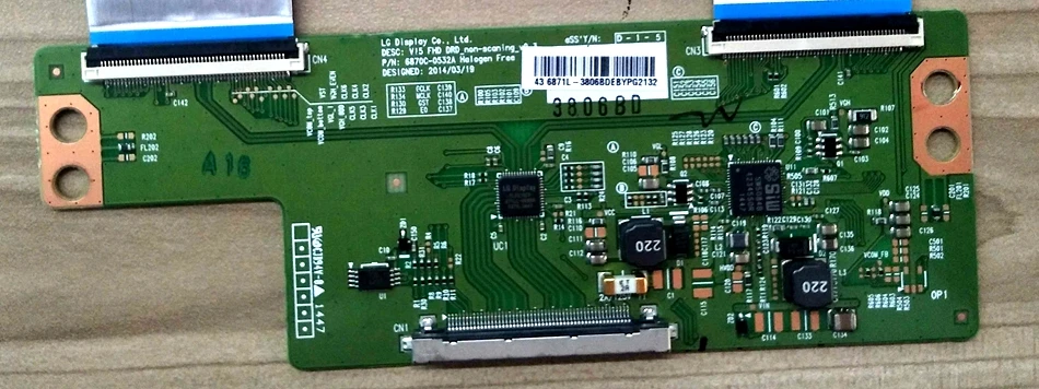 Оригинальный ЖК телевизор дисплей логическая плата 43 6871L 3806BF 6870C 0532A|Аксессуары