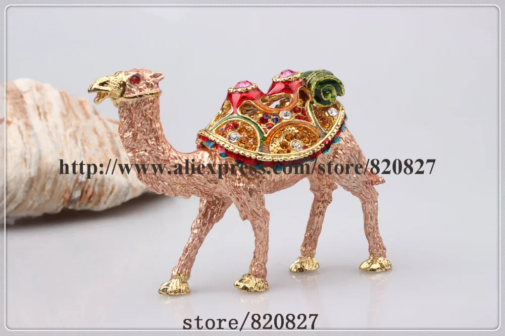 Camel ювелирные изделия с кристаллами безделушка кольцо коробка драгоценными