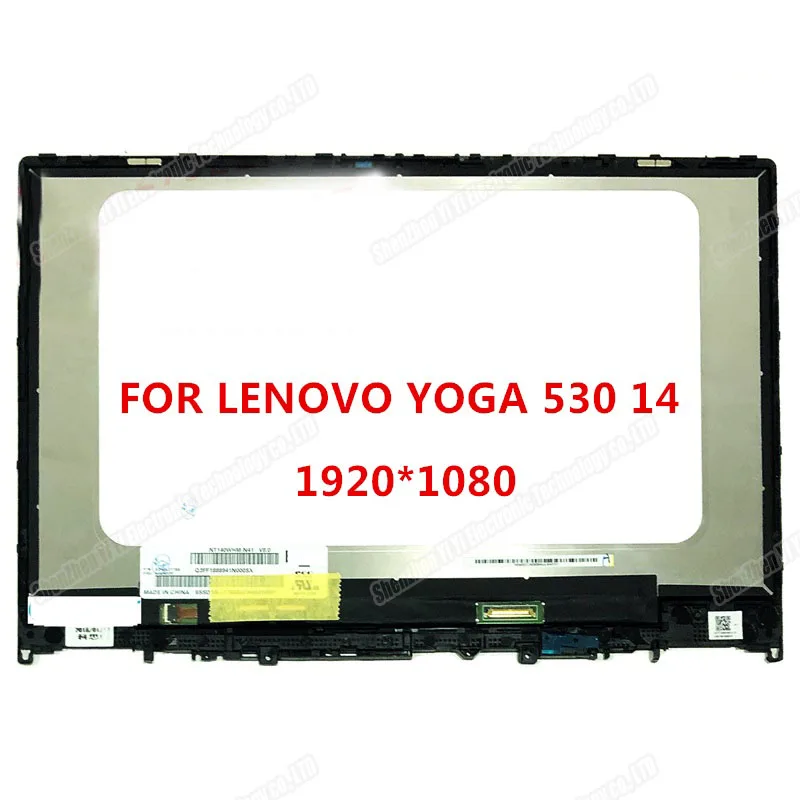 Free shipping FOR LENOVO YOGA 530-14IKB yoga 530-14ARR 530-14 LCD DISPLAY TOUCH SCREEN DIGITIZER FHD ASSEMBLY +FRAME | Компьютеры и