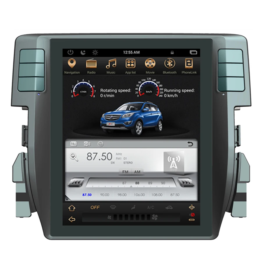 HD вертикальный экран Android 7 1 четырехъядерный автомобильный мультимедийный плеер