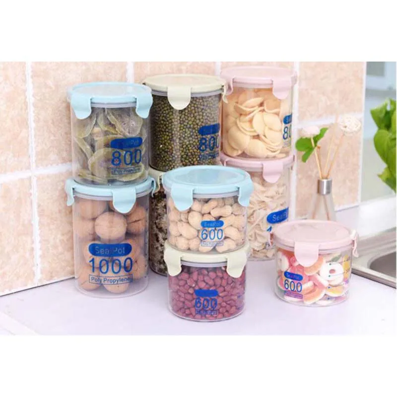 TAOXIBEI Многофункциональный Пластик прозрачные бутылки банки герметичные может