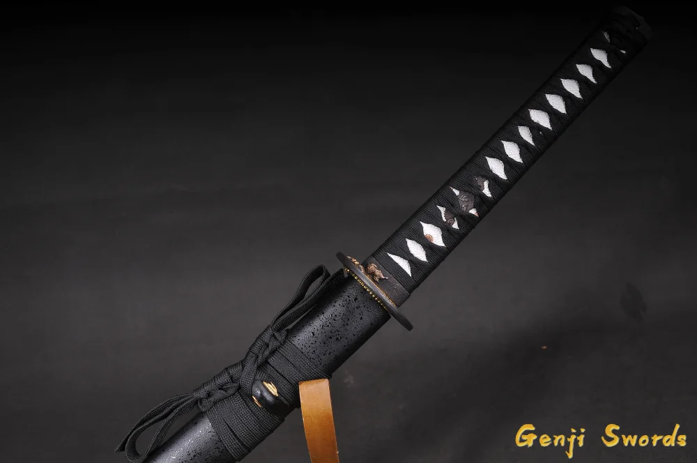 Handmade Full Tang Japanese Katana T10 Steel Real Samurai Sword Sharp Edge brave troops Iron Tsuba