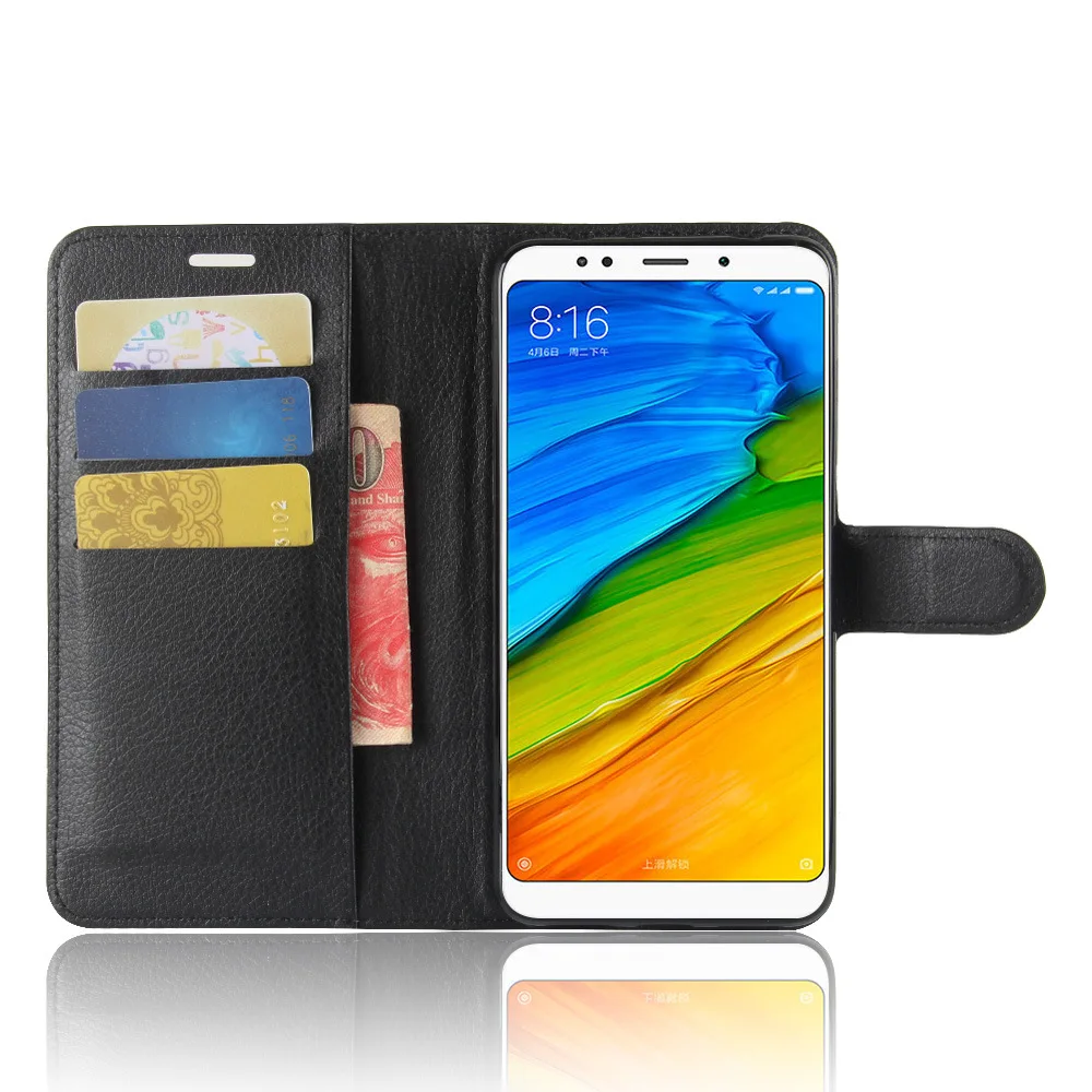 Кожаный флип-чехол для Xiaomi Redmi 4A 5A 5 Plus Note Pro с отделениями карт чехол-кошелек Coque A2