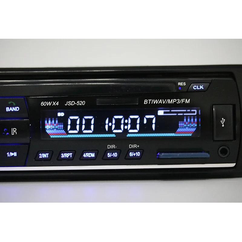 Bluetooth автомобильный Радио стерео плеер 12V In-dash 1 Din FM Aux вход приемник AUX-IN MP3