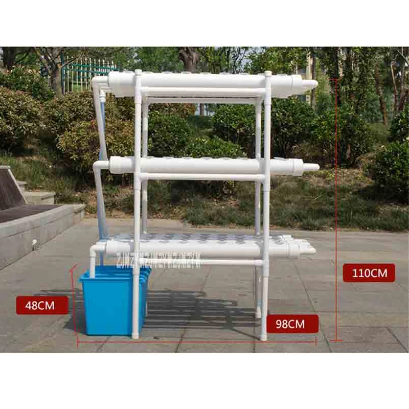 

108 Holes Soilless Hydroponic Grow Kit Water Culture Pipe Set Garden Balcony Vegetable Cultivation Growing Planting System NFT