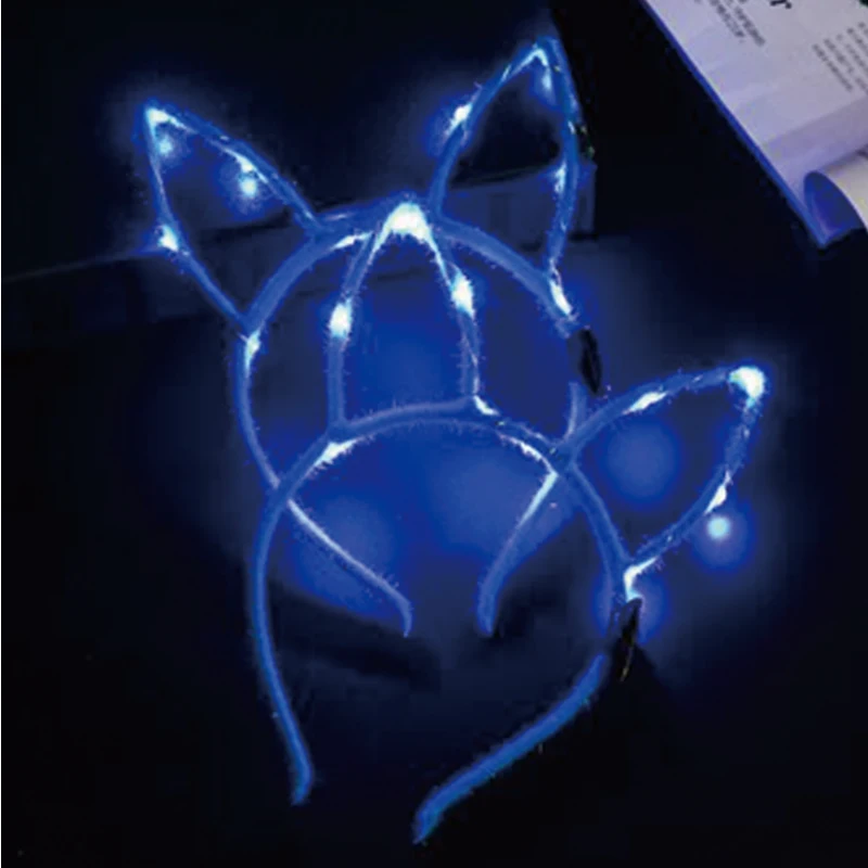 Glow Headband LED Light Luminous Rabbit Ears wedding decoration bachelorette party birthday decorations kids | Дом и сад
