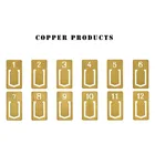 Винтажная медная Закладка Мини Ретро металлическая книга маркер для книг офисные аксессуары Школьные принадлежности канцелярский магазин 12 шт. в партии