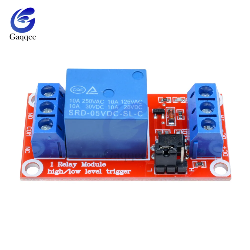 1 канальный релейный Щит постоянного тока 5 в с оптроном для Arduino модуль источника