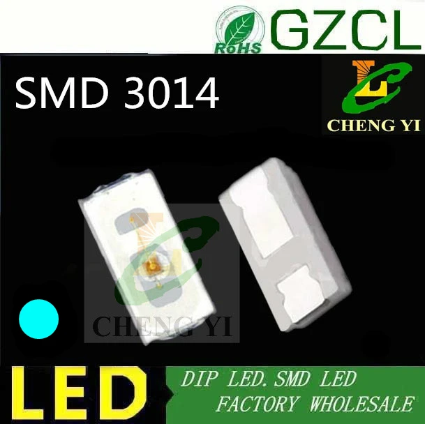 200 шт. Бесплатная доставка 3014 smd led лед синий поверхностного монтажа 3 0*1 4 мм