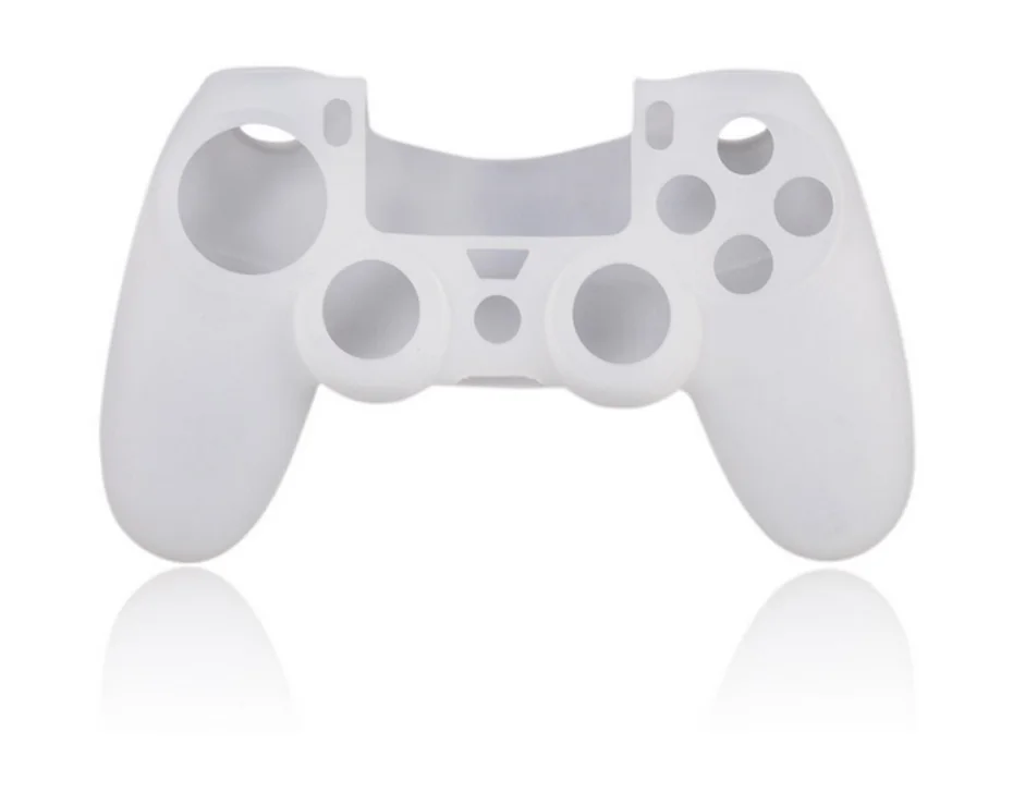 Only ordinary case Сплошной цвет Силиконовая гелевая Резина чехол для Sony Playstation 4 контроллер Proctective Grip чехол для PS4 Pro тонкий протектор - Цвет: Only ordinary case