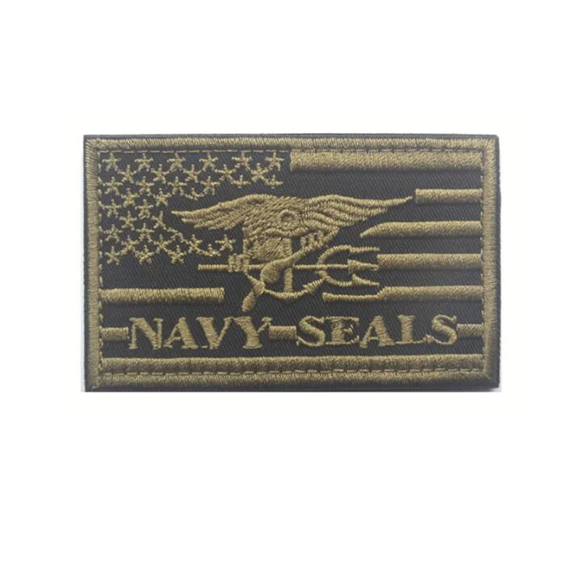 3D вышитая нашивка US Seal тактический значок для морального духа тканевая наклейка