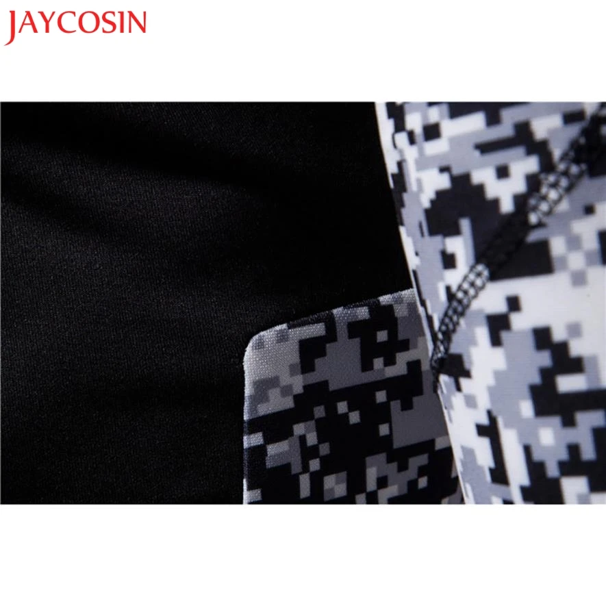 JAYCOSIN Мужская одежда для фитнеса с длинным рукавом Бодибилдинг Кожа топы