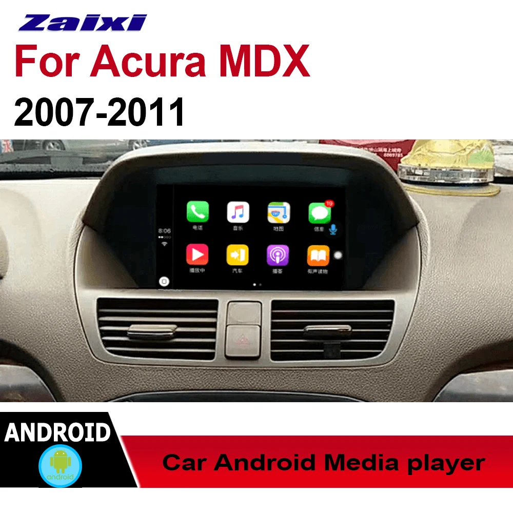ZaiXi Авто Радио 2 Din Android Автомобильный плеер для Acura MDX 2007 ~ 2011 GPS Навигация BT Wifi карта