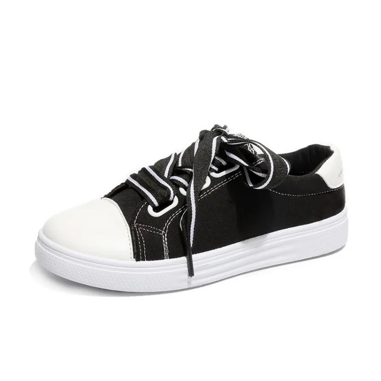 Повседневная женская обувь на плоской подошве Женская парусиновая модная