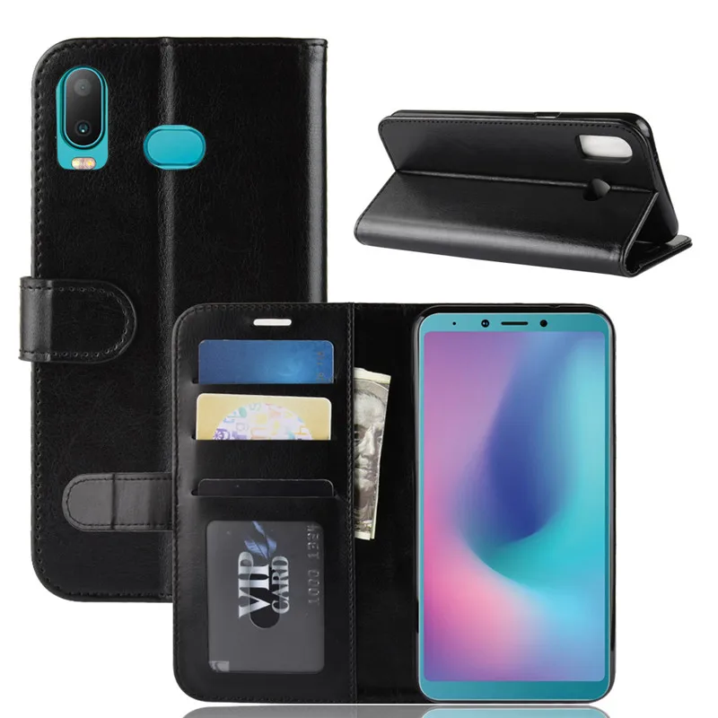 PU+TPU Business Solid color Flip Case/With Card Pocket/Kickstand For Samsung Galaxy S10 5G/M30/A50/A6S/A9 2018/A9 Star/S9/S8 | Мобильные