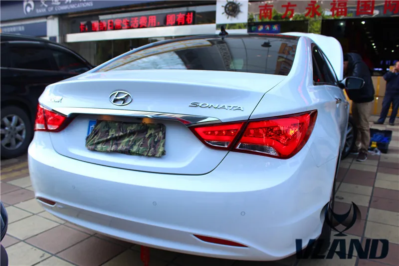 Автомобильный задний светильник VLAND от производителя для Sonata, светодиодный задний светильник 2012,,, для Sonata, задний фонарь с DRL+ Реверс+ тормоз