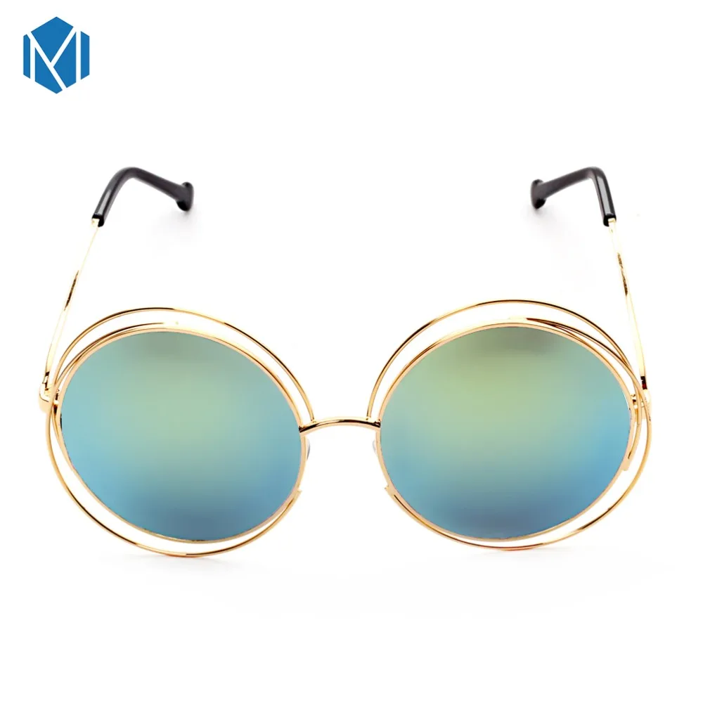 Модные Винтажные женские металлические полые солнечные очки MISM для девушек