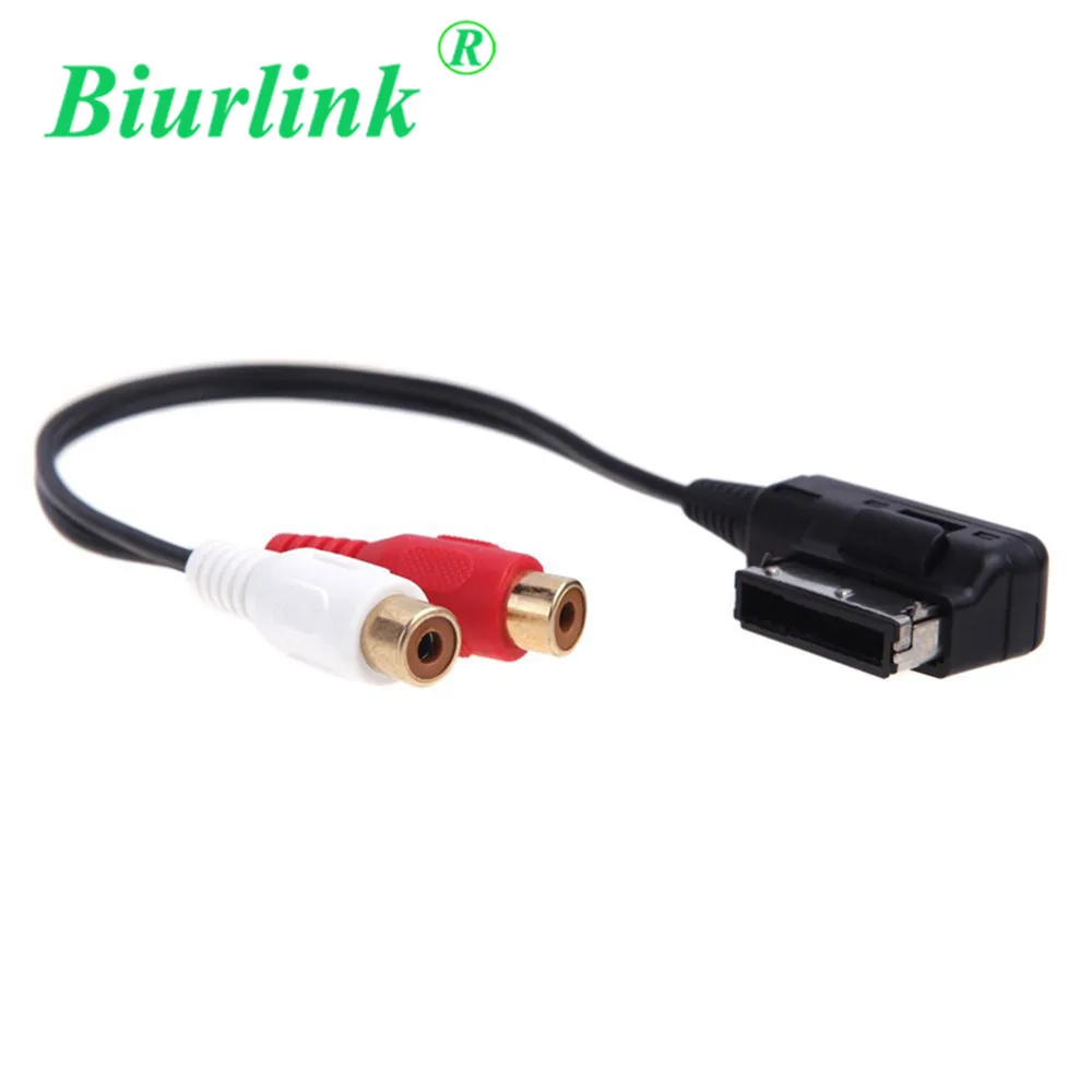 Biurlink автомобильный 2RCA AMI MMI музыкальный интерфейс аудио видео кабель адаптер к RCA