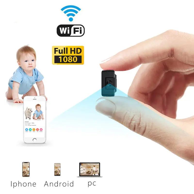 WiFi IP мини камера P2P беспроводная микро веб HD 1080P ручка портативная видеокамера