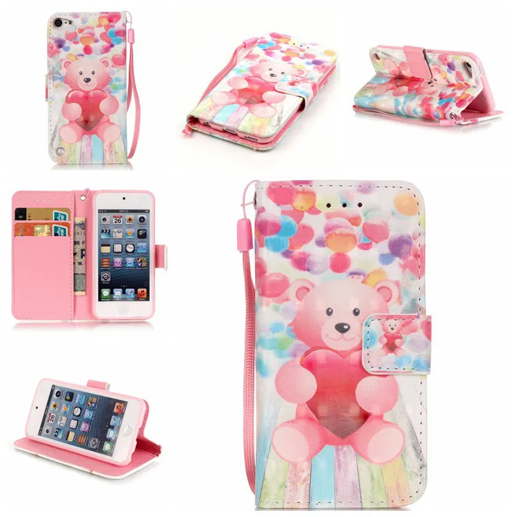 Роскошный чехол-книжка с магнитной застежкой и 3D красивой кожаной подставкой